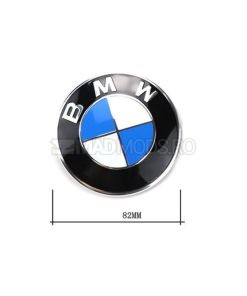 Emblema BMW 82mm capota portbagaj haion compatibila seria 1 2 3 4 5 6 7 8 X i M